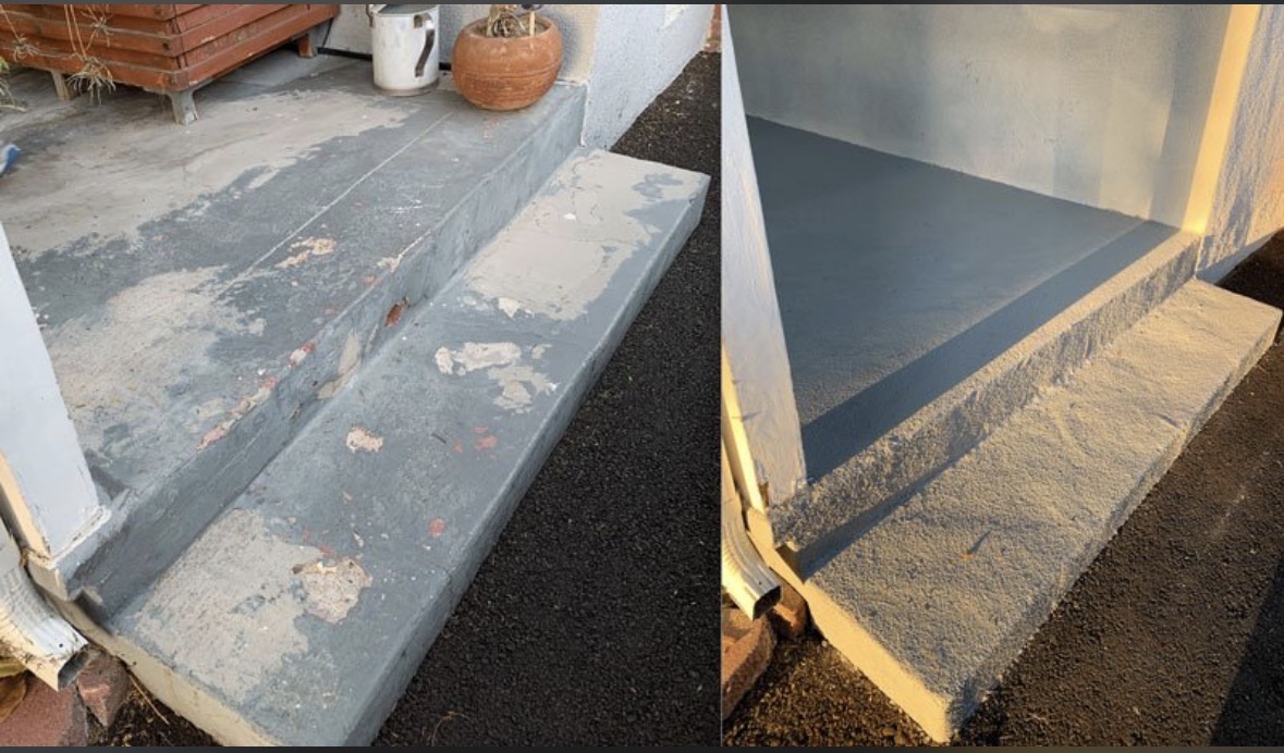 Concrete resurfacing project