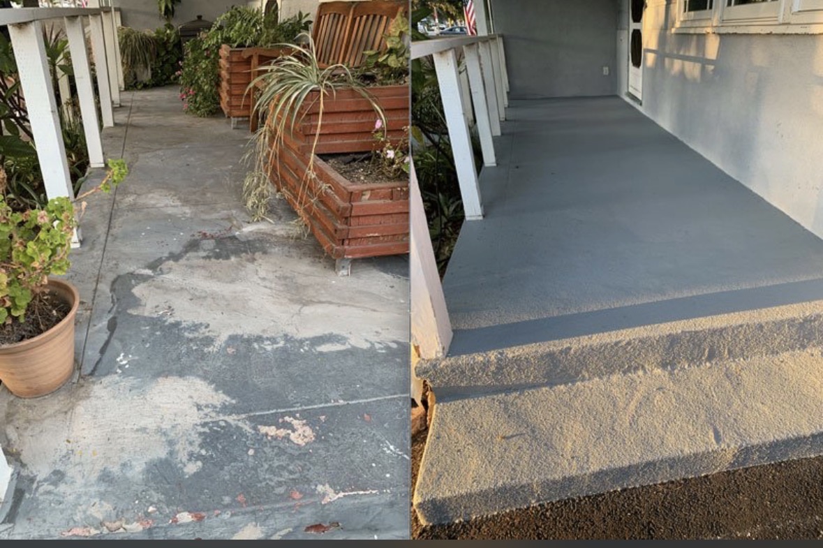 Concrete resurfacing project