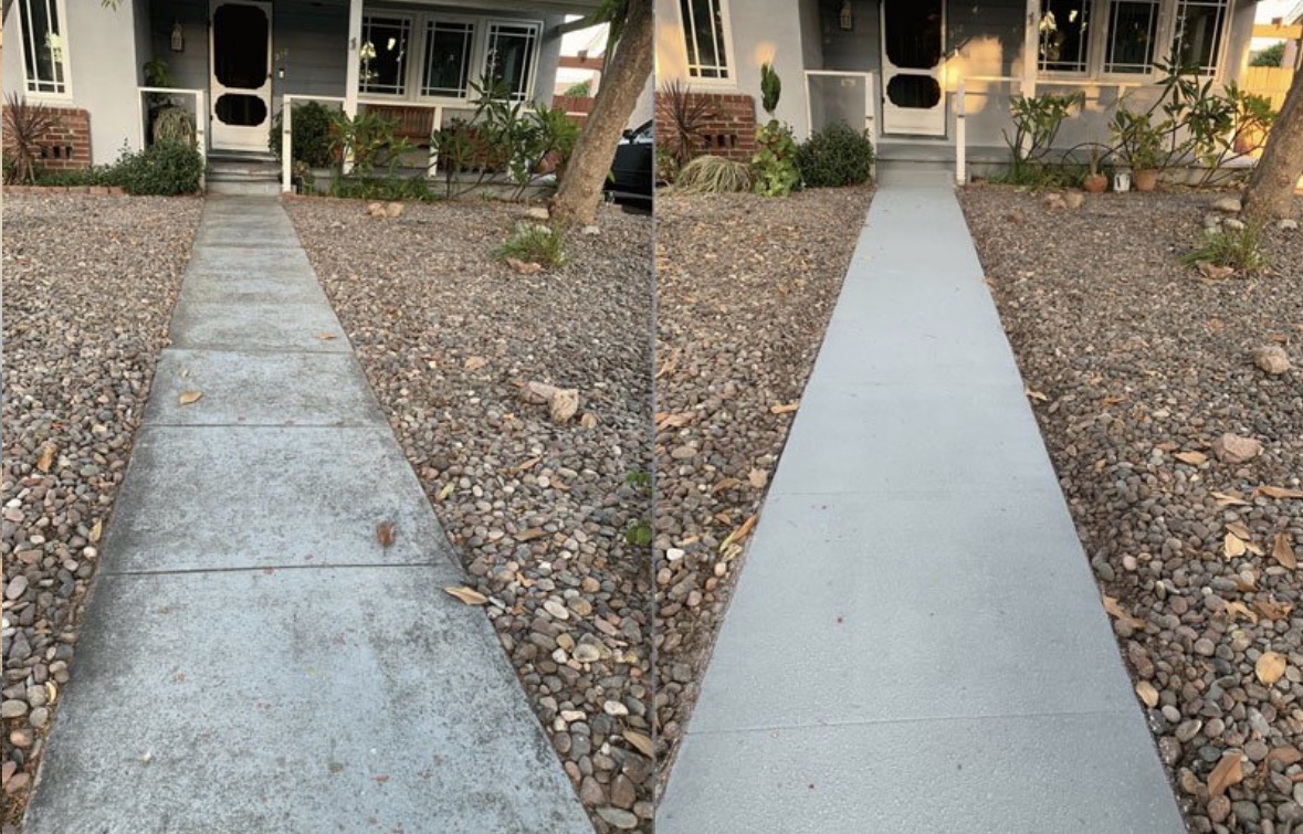Concrete resurfacing project